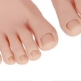 thumbnail image 2 of 1 Pair Silicone Fake Feet Practice Nail Art Practice Foot Model for Pedicure Tattoo Medium Skin Color, 2 of 4