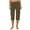 Army Green, variant on Women's Capri Pants, Casual Comfy Drawstring High Waist Cargo Capris Black Size 3XL