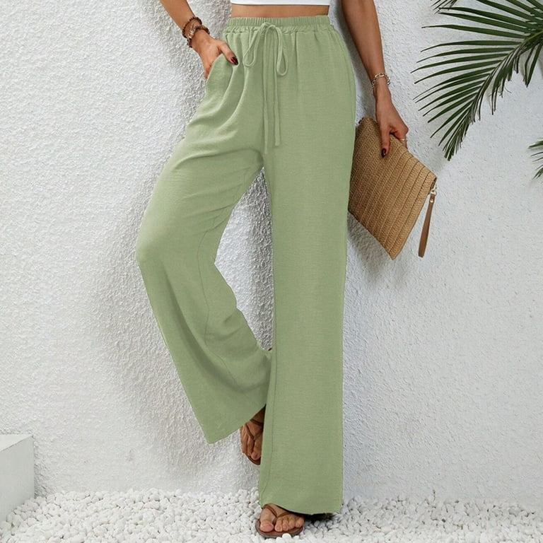 Aloohaidyvio Wide Leg Dress Pants Women's High Waisted