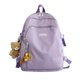 thumbnail image 1 of KAIYANG Mochila escolar para adolescentes, de 20 a 35 l, para ordenador portátil, para estudiantes (verde) y morado, 1 of 5