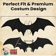 thumbnail image 3 of Nicky Bigs Novelties Gothic Black Bat Wings Unisex Strap-On Dragon Wings with Moldable Wire Halloween Cosplay Theater Costume Accessory One Size Fits Most with Elastic Straps, 3 of 7