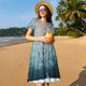 thumbnail image 4 of Disketp Winter Rabbit para Vestido de Manga Corta para Mujeres, Vestidos de Verano para Mujeres, Casual y Holgado para la Playa, 4 of 6