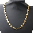 thumbnail image 5 of Multi-color 7"-40" Women Men's Chain Stainless Steel Coffee Beads Link Necklace, 5 of 6