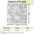thumbnail image 2 of Colorful Floral Square Table Cover with Stretch Elastic Edges, 36x36 Inch Boho Tablecloth for Indoor and Outdoor Card Tables, 2 of 6