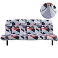thumbnail image 4 of 2024 Folding Sofa Bed Cover Solid Color Futon Armless Slipcover Polyester Elastic Fabric All-Inclusive Cover, 4 of 10