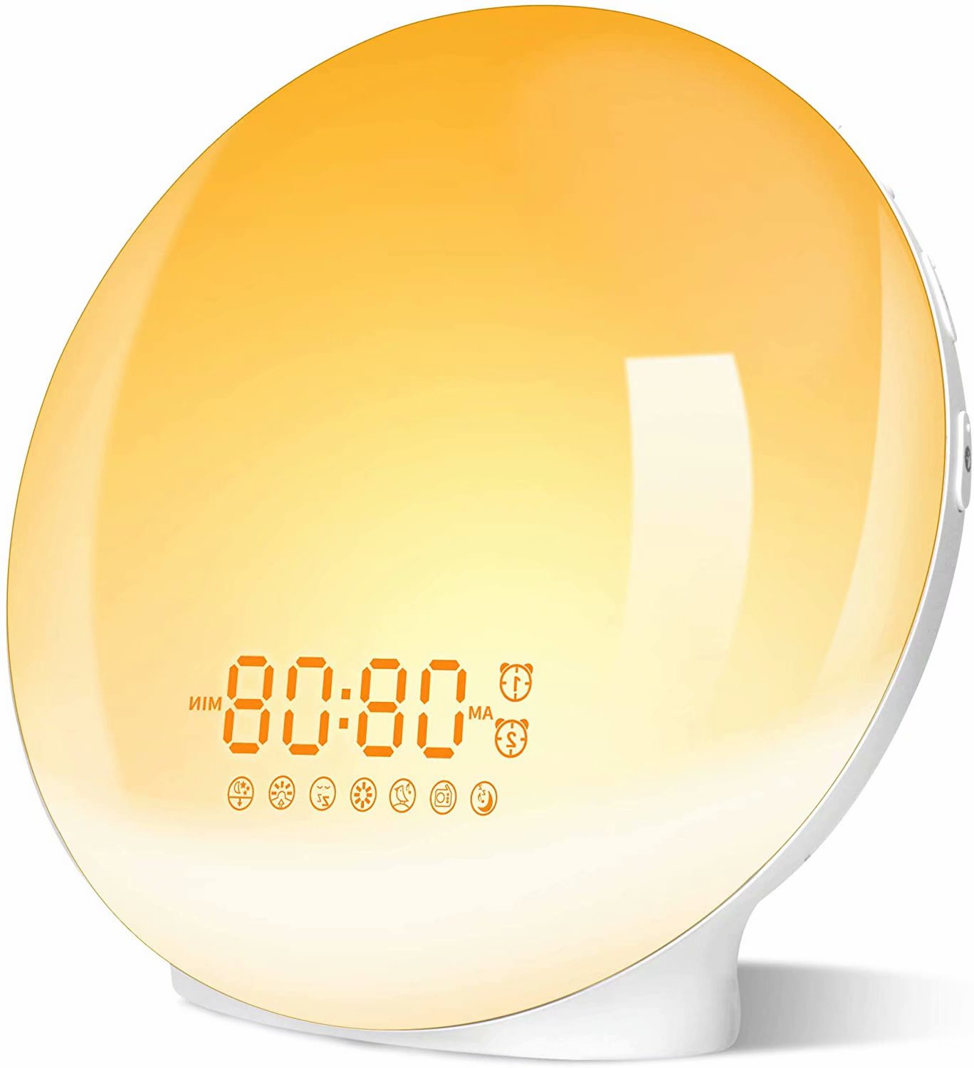 alarm clock gradually increasing light