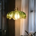 thumbnail image 2 of Green Glass Pendant Lighting for Kitchen Island, Farmhouse Rustic Pendant Light, American Style Retro Pendant Light Fixture with Switch, Simple Vintage Pendant Light for Dining Room Over Table, 2 of 7
