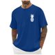 thumbnail image 1 of Camisetas de Manga Larga de Algodón Moda Casual Manga Corta Cuello Redondo Blusas para Al Aire Libre, Casual, Uso Diario, 1 of 7