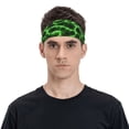 thumbnail image 4 of Uemuo Green Lightning Printed Sports Headbands for Men Women,Moisture Wicking Workout Headband, Sweatband Headbands,Non-slip Workout Gym Yoga Headband, 4 of 9
