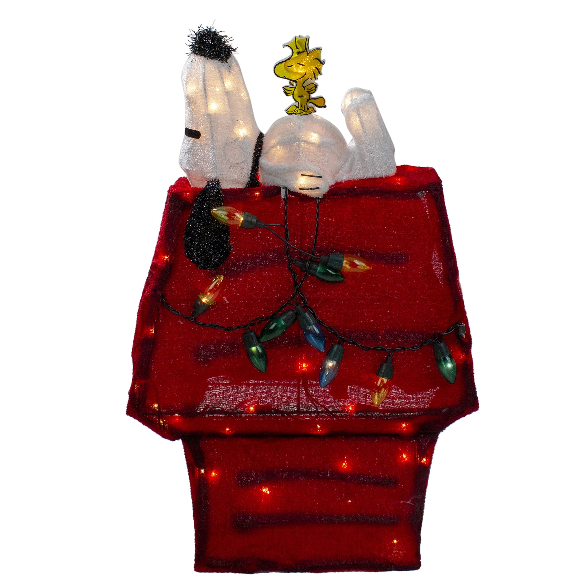 Peanuts Christmas 26" Prelit Snoopy and Woodstock Dog ...