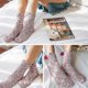 thumbnail image 3 of pares de calcetines peludos, calcetines de lana, regalos para mujeres, calcetines acogedores y cálidos (rojo, negro, rojo rosa, azul, morado), 3 of 5