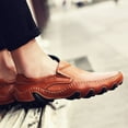 thumbnail image 6 of Men's Casual Loafers Slip On Leather Shoes Lightweight Driving Shoes Moccasins Classic Penny Loafer Flats Boat Shoes, 6 of 10