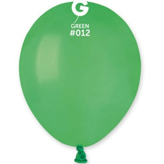 Gemar - 5 Green Latex Balloons #012 (100pcs)