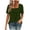 Army Green, variant on Womens Dressy Casual Blouses Short Sleeve Crew Neck Summer Tops Ladies Trendy Fashion Business Work Shirt