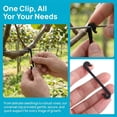 thumbnail image 3 of DEEPCRAFF 200Ud Clips Negros Para Soporte De Plantas Flexibles Y Resistentes Con Tecnología De Agarre, 3 of 8