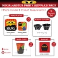 thumbnail image 2 of Ninja Master Party Supplies Packs (113+ Pieces for 16 Guests!), Ninja Party-Inspired Birthday Sets, Ninja Master Tableware Packs, 2 of 9