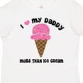 thumbnail image 4 of Inktastic I Love Daddy More Than Ice Cream Girls Toddler T-Shirt, 4 of 5