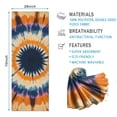 thumbnail image 2 of Orange Purple Blue Tie Dye Mandala Pattern Hot Yoga Mat Towel Non Slip for Hot Yoga - Quick-Drying Yoga Mat Cover with 4 Corner Pockets with Travel Bag - Hot Yoga Towel Non Slip 70"x26", 2 of 6
