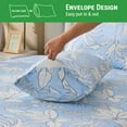 thumbnail image 3 of Gogreen 100% Cotton 4PC Deep Pocket Queen Sheet Set Fit 16", Breathable Super Soft Queen Size Sheet Set, Luxury Hotel Style Home Decor Queen Bed Sheet Set, Gift for Women, Men, 3 of 11