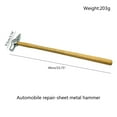thumbnail image 5 of Dent Repair Hammer Car Body Dent Repair Tap Down Hammer With Wood Handle Car Dent Woodworking, 5 of 7