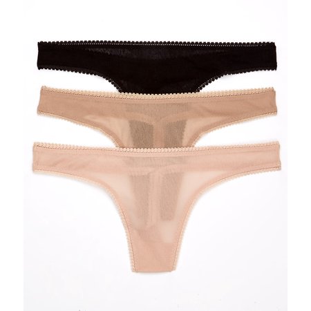 

OnGossamer Womens Mesh Hip G Thong Solids 3-Pack Style-3512P3
