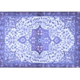 thumbnail image 1 of Ahgly Company Indoor Rectangle Medallion Blue Traditional Area Rugs, 5' x 7', 1 of 4