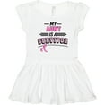 thumbnail image 3 of Inktastic My Aunt is a Survivor Breast Cancer Awareness Girls Toddler Dress, 3 of 5