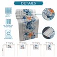 thumbnail image 6 of Summer Coastal Table Runner 90 Inches, Sea Ocean Starfish Shells Coral Conch Wood Gray Bed Runner Dresser Scarves Tabletop for Indoor Outdoor Parties/Ceremony/Banquet, 13" x 90", 6 of 9