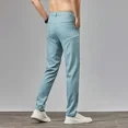thumbnail image 5 of Pantalones casuales rectos y frescos para hombre, pantalones holgados y refrescantes para oficina, para hombre, pantalones de negocios de verano, de seda fina, nuevos en talla grande de algodón, 5 of 5