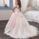 thumbnail image 3 of Vestidos de fiesta de boda blancos para niñas de 6 a 14 años, elegantes vestidos de dama de honor para adolescentes, vestidos de cumpleaños para niños, 3 of 5