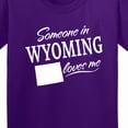 thumbnail image 4 of Inktastic Someone in Wyoming Loves Me Youth T-Shirt, 4 of 5