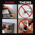 thumbnail image 3 of TipNot Furniture Anchor, No-Tools-Required Furniture Wall Anchor to Protect Valuables and Keep Your Home Childproof and Babyproof, Holds Up to 300 Pounds, 2-Pack, 3 of 8
