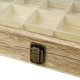 thumbnail image 3 of Caja de almacenamiento de exhibición de madera con tapa de vidrio templado para joyas y cuentas oso de fresa, 3 of 5