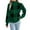 Dark Green, variant on Women's Christmas Casual Color Block Plaid Long-Sleeved Turtleneck Sweater for Holiday Festive Wear and Casual Comfort,Dark Green,L