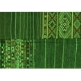 thumbnail image 1 of Ahgly Company Indoor Rectangle Patchwork Green Transitional Area Rugs, 2' x 5', 1 of 1