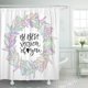 thumbnail image 1 of ABPHQTO Letras modernas Cita inspirada con letras a mano para pared Frase de caligrafía Be Cortina de ducha de baño 165x180 cm ABPHQTO PKNMT66x72Shower-7587, 1 of 2