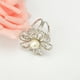 thumbnail image 5 of Anillo de la bufanda elegante chal clip de oro bufandas de plata con hebilla con diamantes de imitación modernos de heronsbill regalos para las mujeres cuello de plata Inevent AP004611-02, 5 of 7