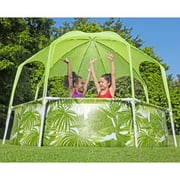 H2OGO!Splash-In-Shade Play Pool - 8 x 20 - 446 , UV Safe Shade Cover With Water Mister, Kids Pool