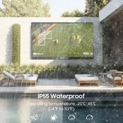 SYLVOX 43 Outdoor TV, 4K UHD Google Television for Partial Sun Outside with 1000nit Brightness, IP55 Weatherproof, Dolby Atmos, Voice Remote (Deck Pro 2.0)