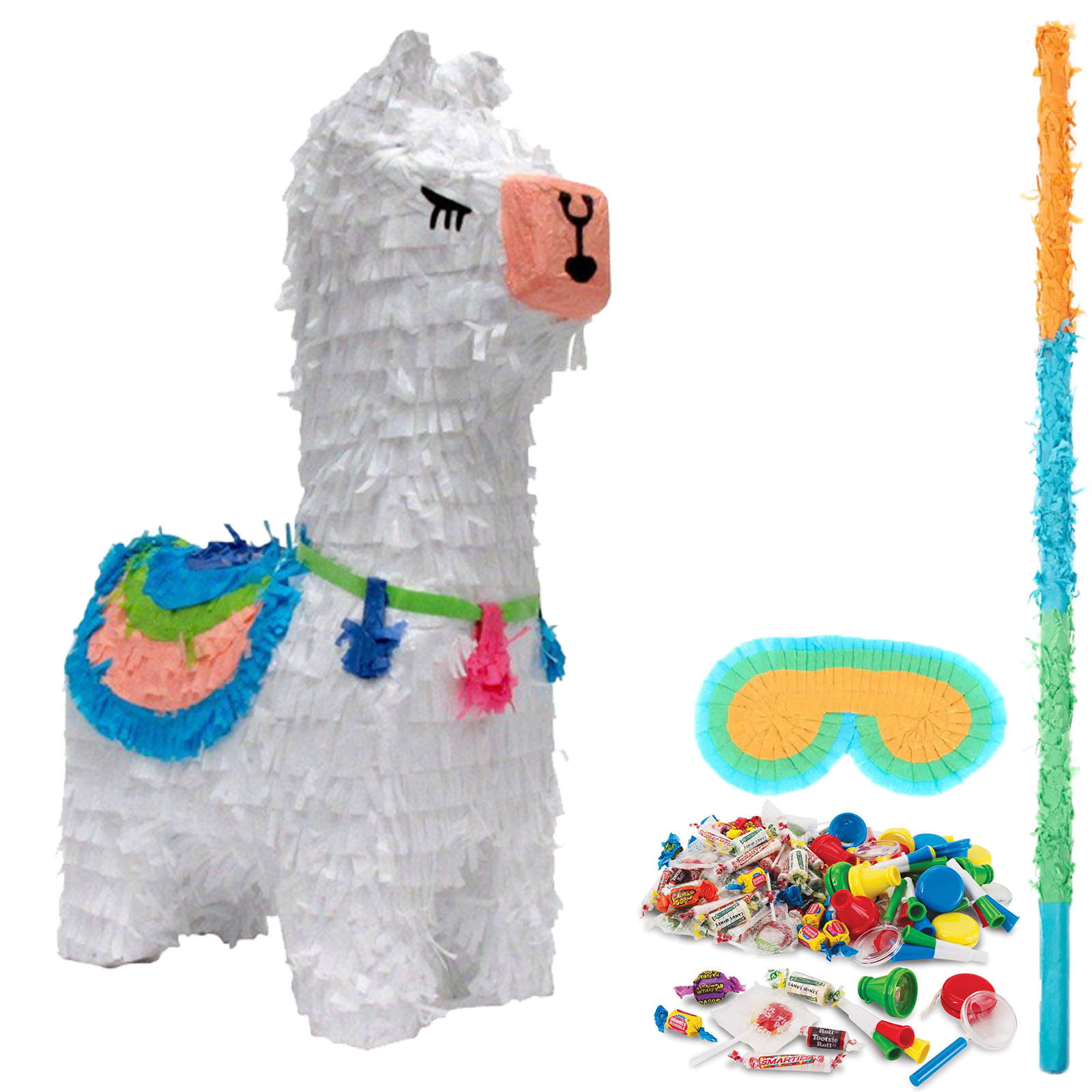 Holds up to 2 Pounds of Filler Party City Llama Pinata Features an Adorable Llama with a Blanket and Pom-Poms