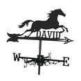 thumbnail image 2 of harayaa Decorative Metal Weather Vane, Durable Wind Direction Accessory for Garden Roof, Horse, 2 of 8