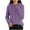 Purple, variant on Womens Sweater Hoodies Soft Cotton Knitted Tops Plain Pullover Drawstring Hooded Sweatshirts Long Sleeve Clothes (XL, Watermelon Red)