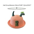 thumbnail image 3 of EnJoCho Children Cartoon Cap Girls Baby Boys Spring Autumn Outdoor Shade 3D Dinosaur Fisherman Hat Cute Casual Outdoor Caps, 3 of 4