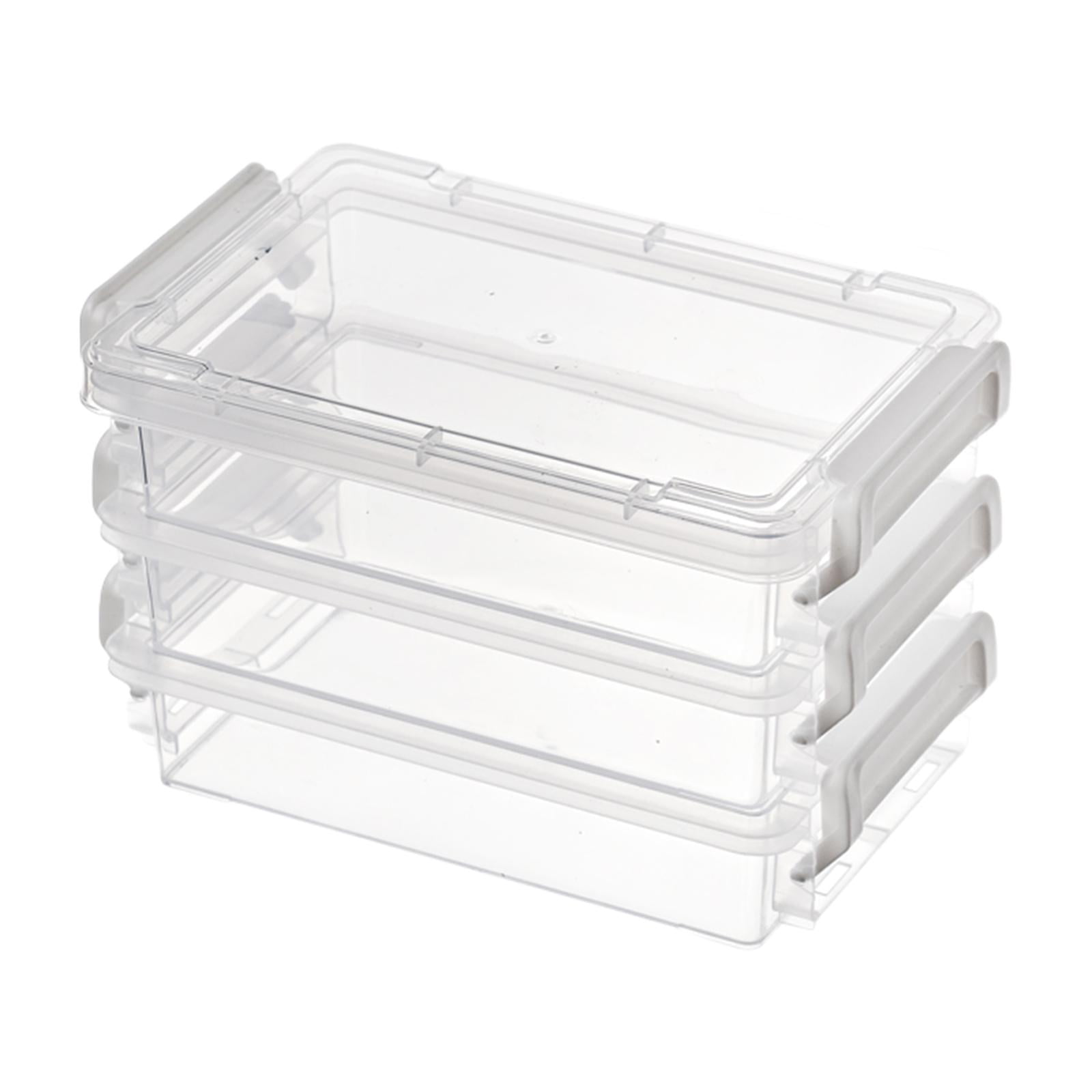 File Papers Storage Box, Desk Paper Organizer with Lid and Buckle