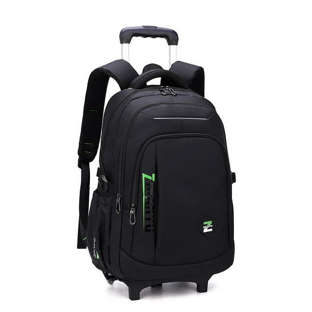 Junior High School Rolling Backpacks for Boys Wheeled Bag Trolley