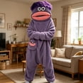 thumbnail image 3 of 𝑲𝑰𝑫𝑺 Big Mouth Funny Monster Onesie With Comb Hooded 𝑷𝑨𝑱𝑨𝑴𝑨𝑺 | Silly Big Mouth Monsters Plush Jumpsuit with Pocket Cozy Home Soft Plush Home Loungewear 2027 Halloween Family Costumes, 3 of 7