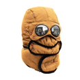 thumbnail image 3 of HESHENG Thermal Windproof Trapper Hats with Glasses Winter Ski Hunting Trooper Hat Warm Ear Flaps and Mask Cycling Outdoor Caps for Men Women, Yellow, 3 of 4