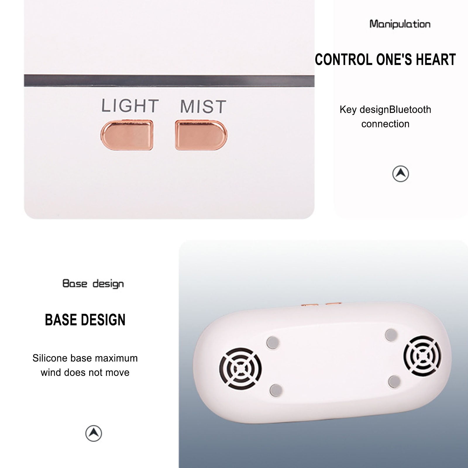 BOBOMOTI Humidifiers for Home Cool Mist Top-Fill Ultra-Quiet Humidistat for Baby Nursery Plants Aromatherapy Diffuser Clearance