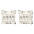 thumbnail image 1 of Ambesonne Botanical Throw Pillow Cover 2 Pack, Spring Salix Caprea Art, 24", Pale Coffee Cinnamon, 1 of 2
