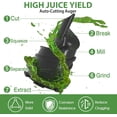 thumbnail image 3 of Cold Press Juicer, 350W Masticating Juicer with 5.4" Large Feed Chute Fit Whole Fruits & Vegetables, Cold Press Electric Juicer Machines with High Juice Yield, Easy to Clean, BPA Exclude-Black., 3 of 5